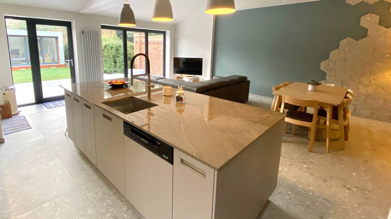 Open Plan Kitchen with an Island